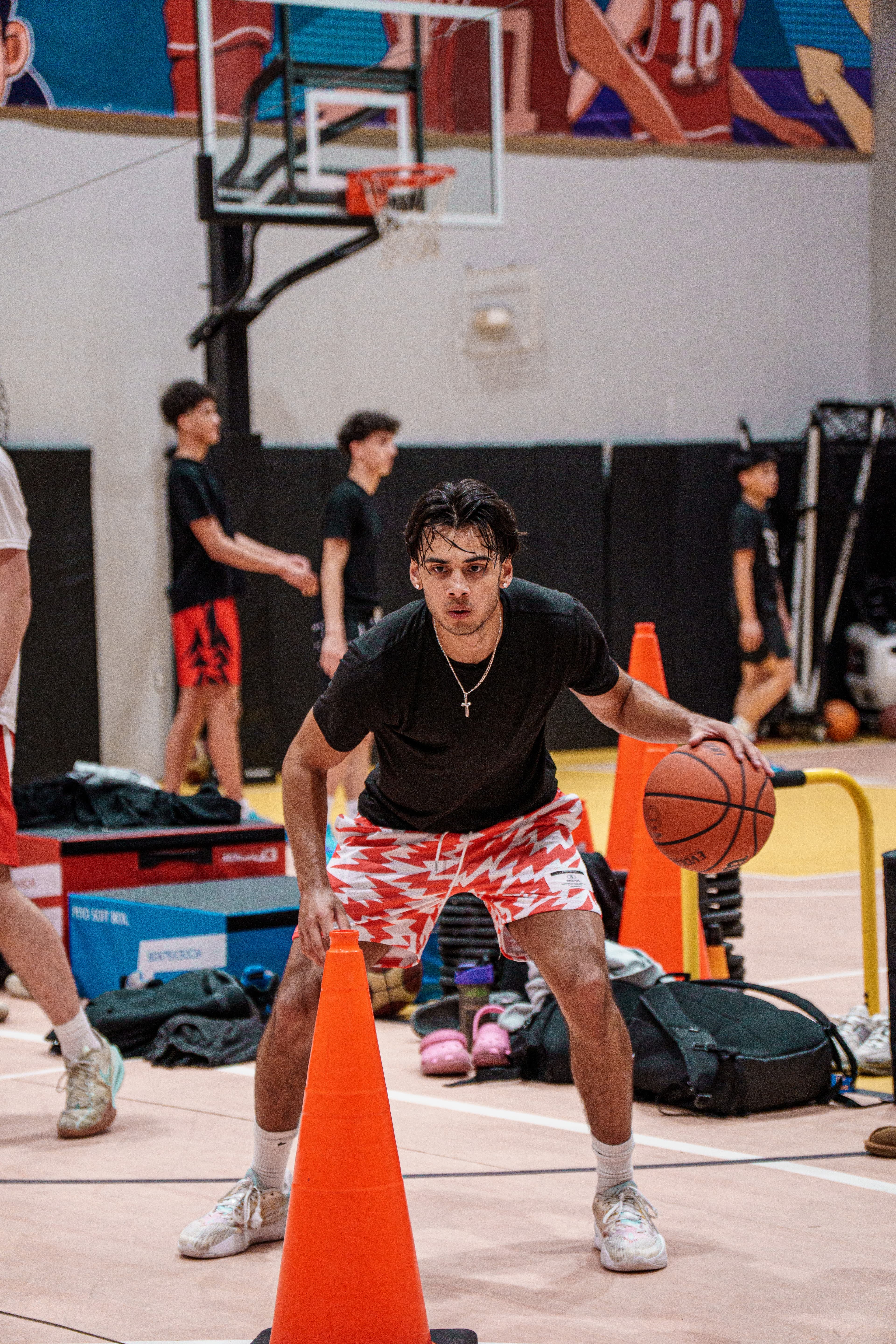 Basketball dribble training at LTS